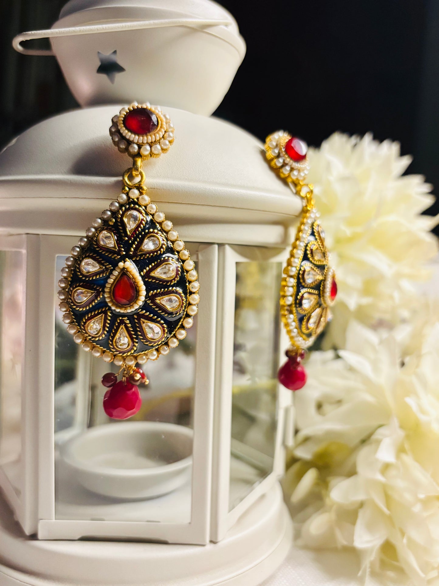 Elegant Ruby Drops