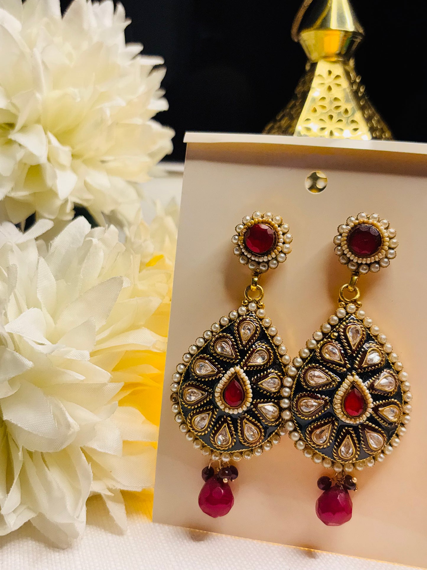 Elegant Ruby Drops