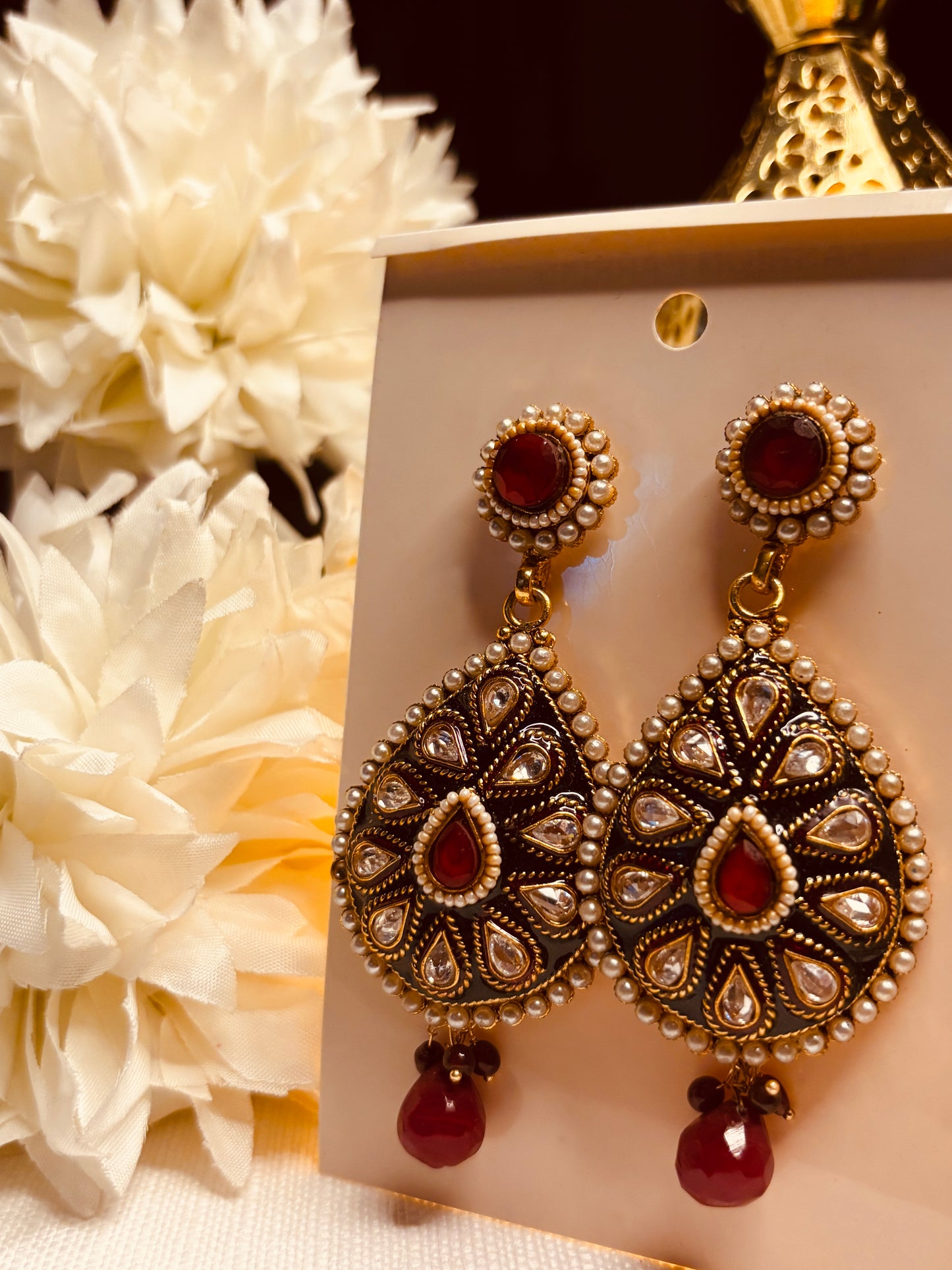 Elegant Ruby Drops
