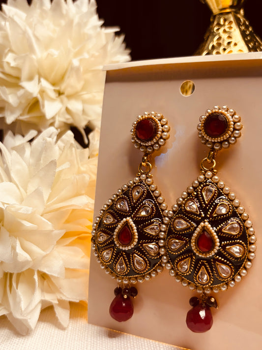 Elegant Ruby Drops