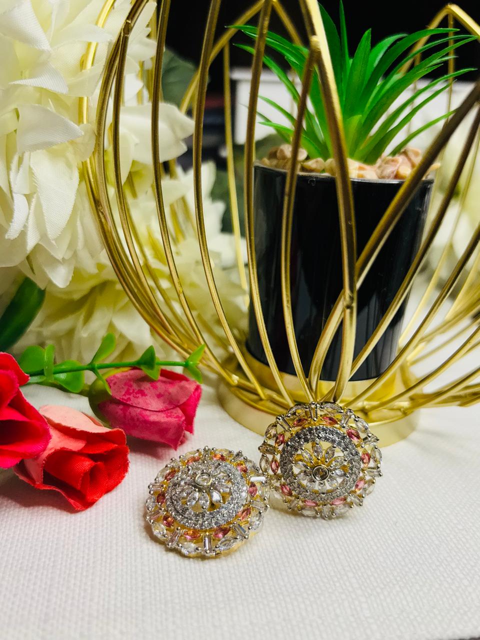 Indigo Bloom Studs