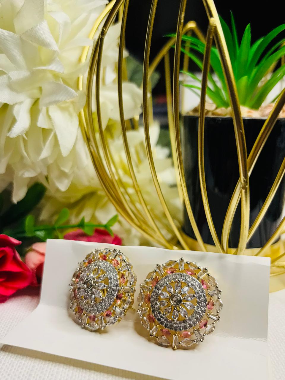Indigo Bloom Studs